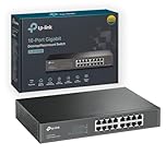 TP-Link TL-SG1016D Switch 16 Port Gigabit, 10/100/1000 Mbps Network Switch,‎‎ 802.1p/DSCP QoS Ethernet Splitter Extender, Loop Prevention Isolation Mode, Desktop/Rack Mount, Metal Case IEEE 802.3x