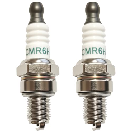 AZXX CMR6H Spark Plug 2 Pack for NGK 3365 CMR6H Spark Plugs for Champion RZ7C for Stihl FS40C FS56 FS56RC FS90R FS100 Trimmer Fit for NGK CMR6H Spark Plug BR600 BG56 BG66 Blower MS181 MS211 Chainsaw