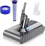 Picture of Bonacell 7000mAh Replacement for Dyson V8 21.6V Li-ion Battery SV10 Compatible with V8 Animal V8 Absolute V8 Fluffy V8 Motorhead Handheld V8 SV10 215681 967834-05 Cordless Vacuum Cleaner