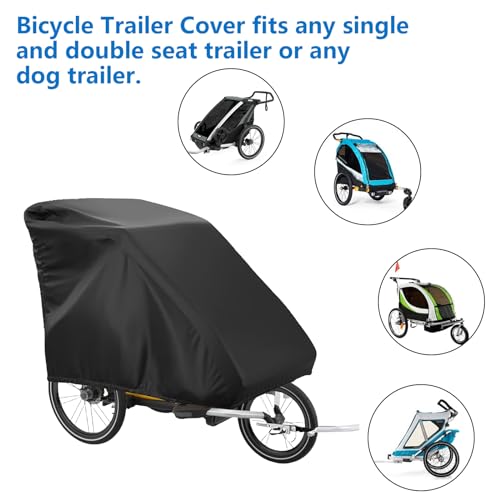 Miniatura 4 de Fuobecie - Garaje Plegable Para Remolque De Bicicleta, Funda Oxford 420d, Impermeable, Con Protección Uv, Protección Universal Contra La Lluvia, Remolque De Bicicleta Para Remolque De Bicicleta Y