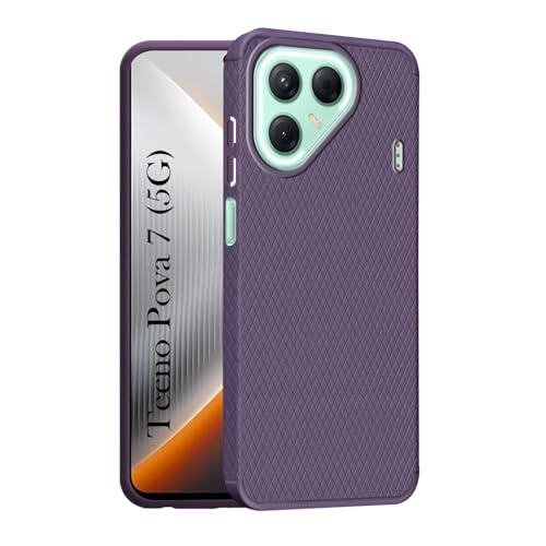 Image of Jkobi Back Cover Case for Tecno Pova 7 5G (Liquid Silicone | Side Grip | Camera Protection)