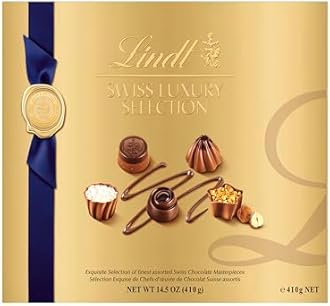 Lindt Swiss Luxury Selection Assorted Chocolate Candy, 14.5 oz Gift Box, 40 Count