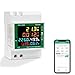 DEWIN Misuratore Energia Elettrica Wifi,6 in 1 AC 40-300V 100A Contatore Energia Elettrica Misuratore Di Energia Elettrica su Guida DIN con Display LCD(Con Manuale in Italiano)