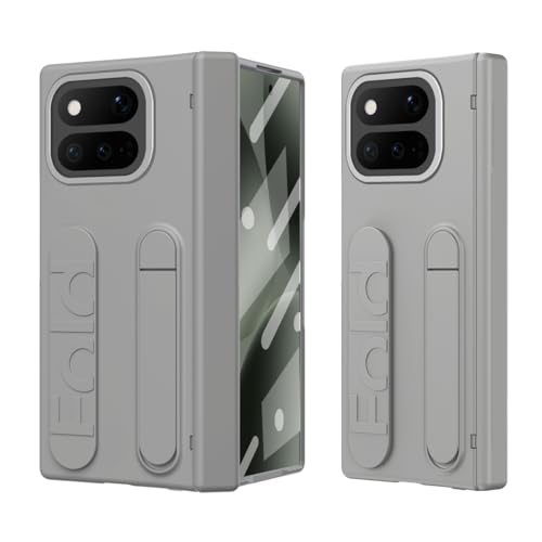 Google Pixel 11 Pro Fold�P�[�X�p�X�^���h�����X�N���[���v���e�N�^�[�A�q���W�ی�P�[�X�t���{�f�B�ϏՌ��ی�d�b�P�[�XPixel Fold�p(Grey)
