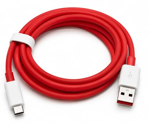 Image of 100W Type C to USB Data Cable | Compatible with OnePlus 15 /15R13 /13R /12R /12 /11 /11R /10 /10R /9 /9R /8 /8T,Nord 5 /4 /3 /2,CE4 /3 /2 /Lite | Nord Power 5G Delivery for SuperVOOC | Original Ultra-Fast Charging