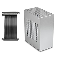 Aluminum Mini ITX Case with PCIe Riser, JOYJOM Mini PC Case, SFF
