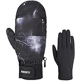 PONTAPES(ポンタペス) スノーボード グローブ ミトン メンズ レディース インナーグローブ付き 日本企画品 全18色 4サイズ PG-051M ギャラクシーパープル XLサイズ 手袋 スノーグローブ スノボ スキー ミトングローブ