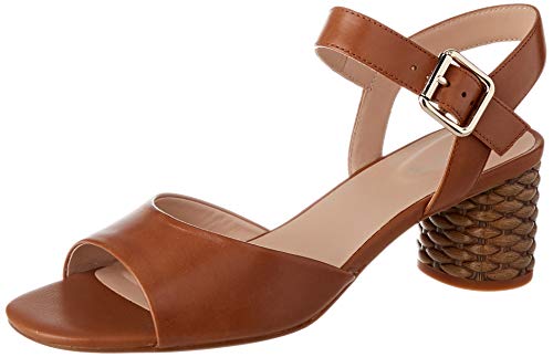 Geox Women's D Ortensia Mid Sandalo C Leather Fashion Sandals