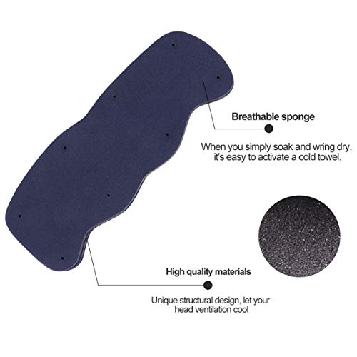 ULTECHNOVO 5 PeÃ§as Esponja de Sweatband de ChapÃ©u Duro ReutilizÃ¡vel Sweatband Protetores de Suor