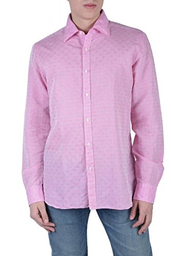 Barba Napoli Dandylife Men's Pink Long Sleeve Dress Shirt US 15.5 IT 39;