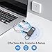 128GB Digital Voice Recorder – 9000 Hours Storage, 24-Hour Battery, Intelligent Noise Reduction, USB-C Voice Activated Audio Recorder for Meetings, Lectures, Interviews