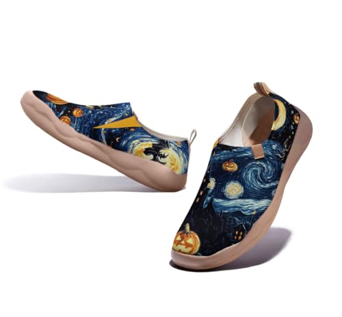 Men's Casual Comfort Travel Shoes Lightweight Knit Walking Shoes Halloween Series3