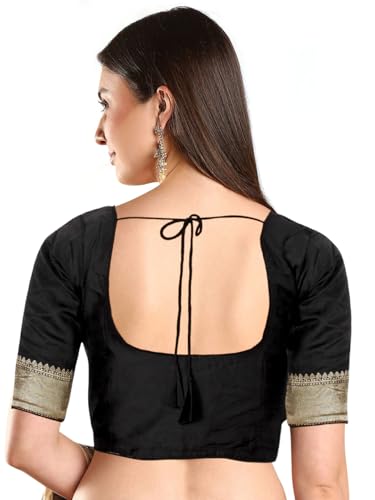 Chandrakala Casual Blouses for Women Sarees,Readymade (B186-P)2