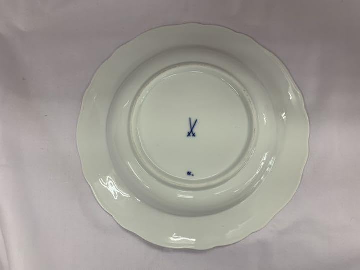 ○マイセン プレート グリーンヴァイン 葡萄の葉 Meissen 未使用