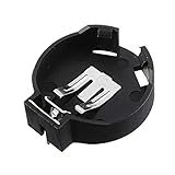 Hauteur: 7.27mm LTH-GD Relais CR1220 Porte-Batterie, Bouton de Batterie en Ligne Boîtiers de Batterie, Module de boîtier en Plastique Noir commutateur de Relais WiFi