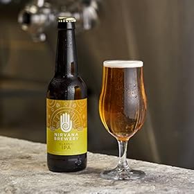 Nirvana IPA (12 X 330ml Bottles) 0.5% ABV | Alcohol Free Beer | Zesty Grapefruit Cascade Hops | Natural Carbonation | Low Calorie, 33 Calories Per Serving | Vegan | Non Alcoholic Premium Craft IPA | – Nirvana Brewery