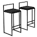 WANGFENG Tabourets de comptoir de 25,5", Ensemble de 2 Chaise Haute avec comptoir en Velours arrière tabourets de Bar à Hauteur