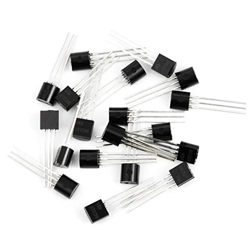 Chanzon 50 pezzi BC237 TO-92 NPN Transistor 0.1A