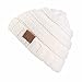 Produktbild YWLINK Winter Warm StrickmüTze MäNner Frauen Baggy Crochet Winter Wolle Stricken Ski Beanie SchäDel Slouchy Caps Hut(Einheitsgröße,Weiß)
