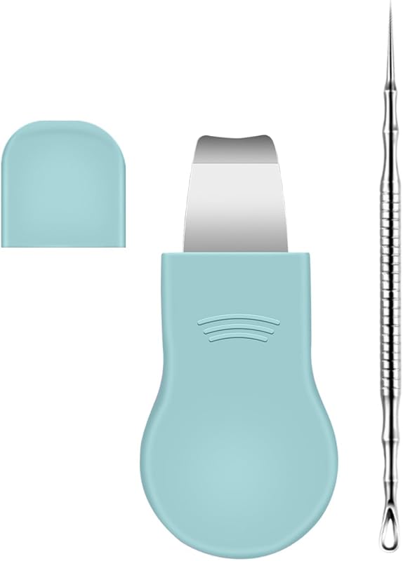 Kit MaryCarrie de removedor de cravos e extrator de imperfeições com duas pontas, aço inoxidável, azul com agulha