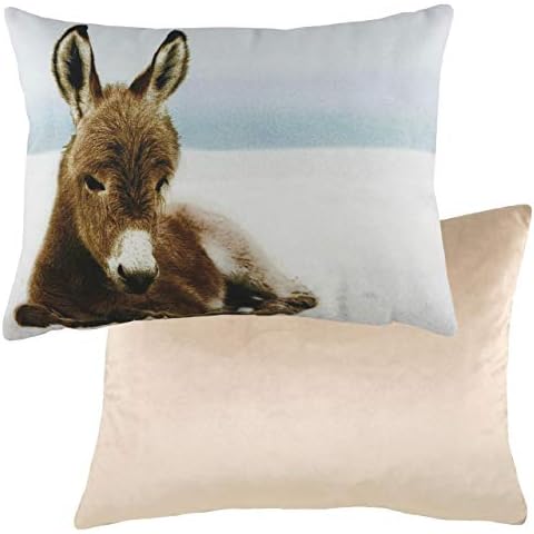 Evans Lichfield Winter Donkey Cushion Cover, Multi, 43 x 33 cm Cover