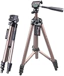 Webcam Tripod,51'' Camera Tripod Stand for Logitech Webcam C922 C930e C930 C920 C615-coffee