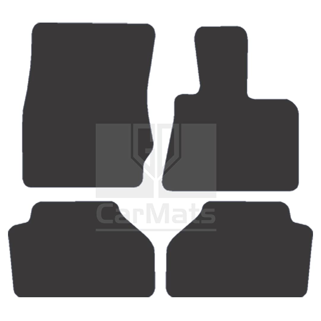 GCM - Car Floor Mats for BMW X3 2011-2019 Full Coverage Floor Protection - Anti Slip & Fit Car Mat with Clips Easy to Clean Car Carpet for All-Weather- Black Edging, Carpet