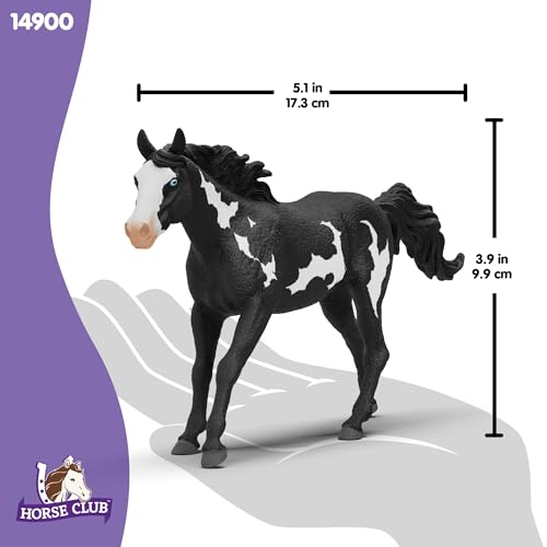 Schleich Horse Club | Paint Horse Gelding 14900 | Detailed Horse Figurine for Collection and Decoration Girls & Boys | Toy for Children from 5 Years | 4 x 17 x 10 cm