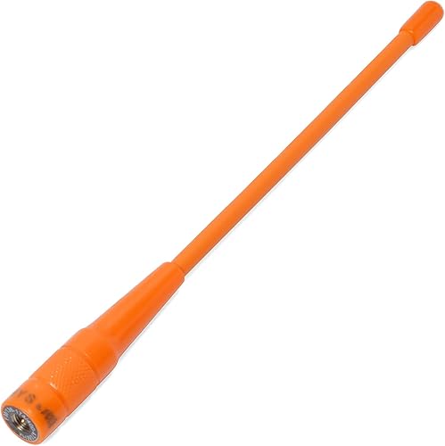 HYS Antena macho SMA de 6.6 ft, 27.6 in, antena de radio VHF UHF Soft Whip de 2 vías para 136-174400-470Mhz Walkie Talkie YAESUVertex VX-3R VX-6R