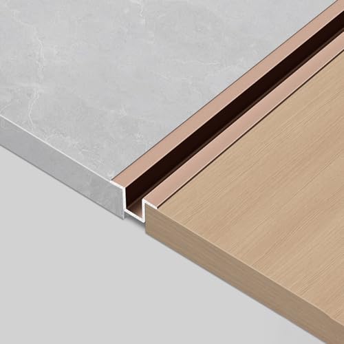 床見切り 水平面遷移 U型 エッジトリムノージング 2本 長さ150cm 入り口の敷居 コーナー装飾 段差解消 陽極酸化処理 傷や摩耗に強い 変形しにくい さまざまな色と仕様をご用意しています(G,7mm)