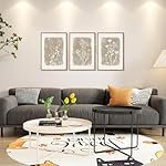 CHDITB Botanical Farmhouse Wall Art Set, Framed Boho Plant Wall Decor, Neutral Minimalist Floral Wall Painting, Rustic Wildflower Canvas Art Prints for Living Room, Bedroom, Bathroom - Large 16"x24"x3 - Image 2