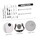 VILLCASE 15Sets DIY Clock Kit Clock Hands for Wall Clock Movement Replacement Plastic Mute Clock Hands Easy to Install Repair Tools for Modern Wall Clocks Versatile Design for Custom