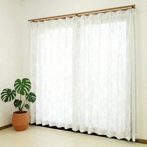 ���[�Ă񉮂���A�E�g���b�g �����������邭�Ȃ鑽�@�\���[�X�J�[�e�� �f�M �ՔM �ۉ� UV�J�b�g �Ց� �h�� �̌� ���C �z���C�g�F ���[�t�� ��100cm×��228cm×2��