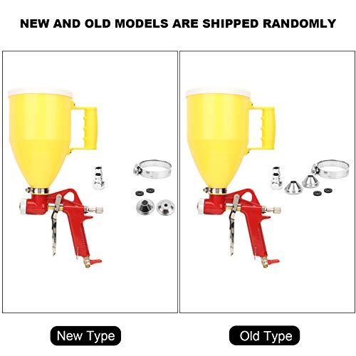 Spray Gun, 0.79 Gallon Plastic Pneumatic Air Spray Gun Ceiling Wall Texture Paint Drywall Painting Sprayer 50Psi, Spray Guns Accessories by Marhynchus - Image 2