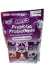 Huer Hero Probiotic Gummies Bears, Strawberry & Blueberry Yogurt Flavour, 8 × 75 g | Chewable Gummy Bears