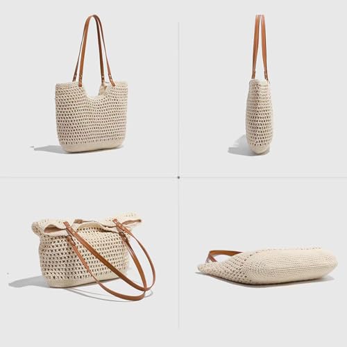 Summer Knitted Shoulder Bag bags for 2025, Bohemian Hobo Beach bag Casual Designer Purse for Women3