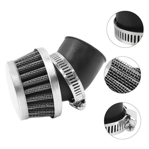 Image of 35mm Air Filter for CRF50 50cc 70cc 90cc 110cc 125cc Dirt Bike Go Kart ATV | 45 Degree Angled, with Clamp-On, Fits NST SunL Kazuma Baja Coolster Taotao Buyang, Bent Rubber Tube Air Cleaner