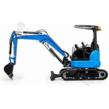 Mini RTR LESU 1/14 RC Hydraulic Excavator Pc30 Metal 6Ch Valve Digger St8 Radio Battery Lights Hobby Grade ModelBlue