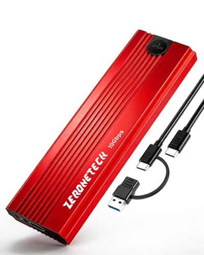 M.2 NVMe SSD Enclosure to usb Adapter, Tool-Free 10Gbps USB 3.2 Gen 2, M.2 to USB Reader, External...