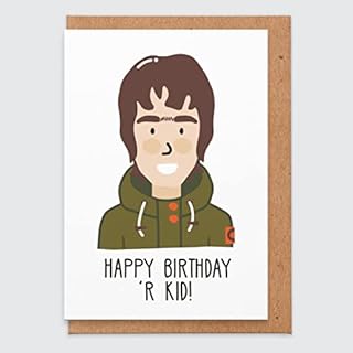 Funny Birthday Card Boyfriend - Liam Gallagher Birthday Card - Music Gift - Celebrity - Oasis - Birthday Card Music - for Men - Boys - Card for Music Lovers - Manchester - Comedy - Humour - Our Kid