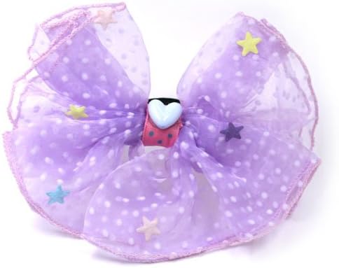Amazon Co Jp ポップリボンヘアゴム I26 パープル ジュエリー