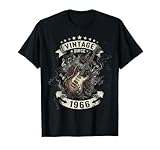 Guitare 60e Anniversaire Vintage Since 1966 60 Ans T Shirt