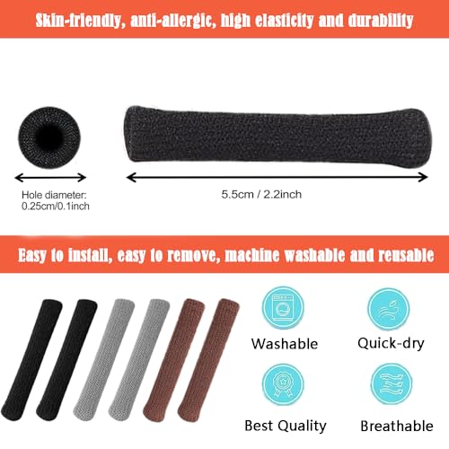 Image of UpinFun Glasses Ear Cushion, Eyeglasses Temple Tips Sleeve Protectors, Eyeglass Ears Behind Guards Ends Arm Covers