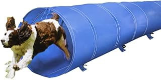 UKB4C Large Dog Tunnel 3 Metres - Large Pop Up Toy Agility Equipment for Dogs - Perfect For Dog Training or as Cat Toy or Cat Tunnel - Dog Outdoor Toys and great as a Dog Boredom Breaker