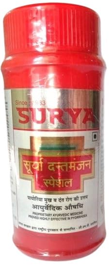Surya Toothpaste Buy Surya Pharma Surya Manjan Powder for Healthy Teeth and Gums ...