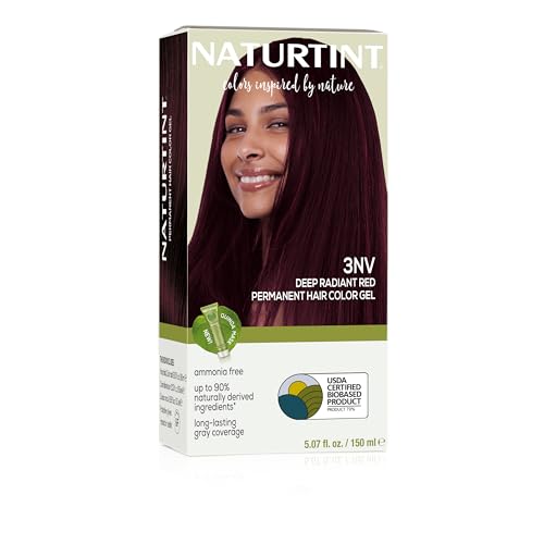 Image of Naturtint 3NV Radiant Red Permanent Hair Color (Pack of 1), Ammonia Free, Vegan, Cruelty Free, up to 100% Gray Coverage, Long Lasting Results (Packaging may vary)
