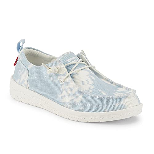 Levi's Kids Newt TD CVS Slip-on Unisex Tie Dyed Canvas Fashion Sneaker Shoe, Blue, 6 M