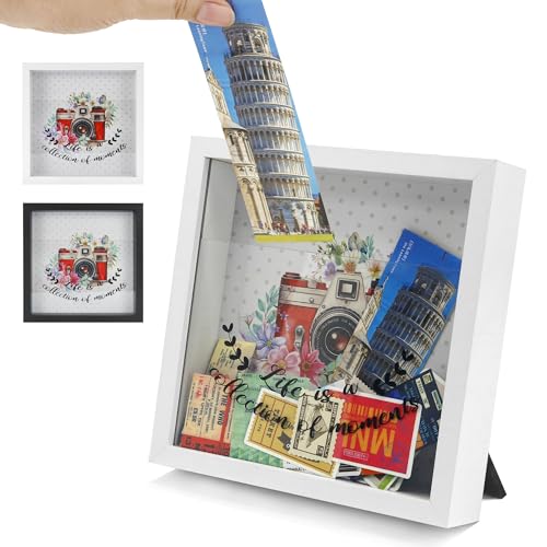 8x8 Travel Memory Shadow Box Frame Display Case