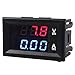 Mini Digital Voltmeter Ammeter Dc 100v 10a Panel Amp Volt Voltage Current Meter Tester Blue Red Dual Led Display