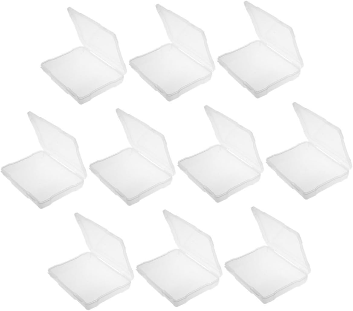 10pcs Photo Storage Box Craft Storage Boxes Lids Plastic Photo Organizer Case